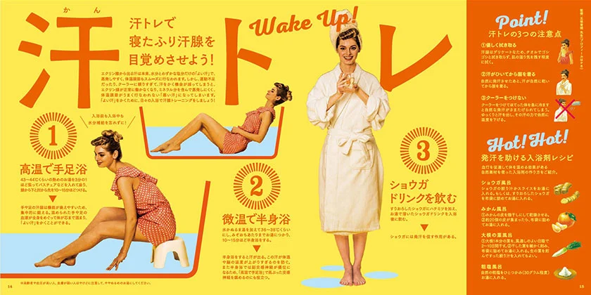 HGM vol.26「体臭」 pp.14-15『Wake Up! 汗トレ』