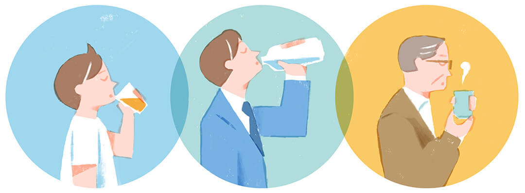飲めばいいってものじゃない？水分補給の基礎知識