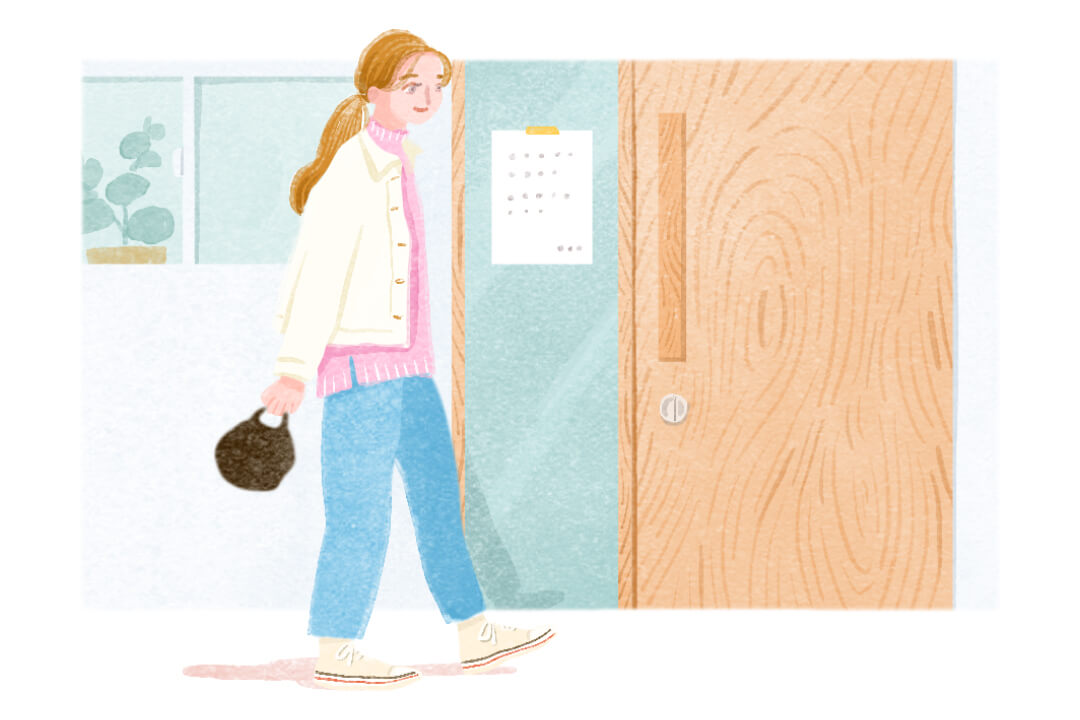 女性も安心して受診できる。「泌尿器科」はこんな場所