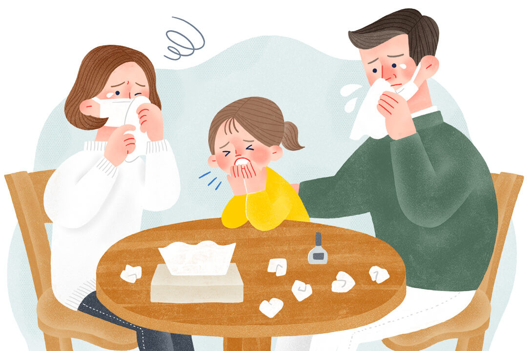 成長とともに複数のアレルギー疾患が現れる、アレルギーマーチ