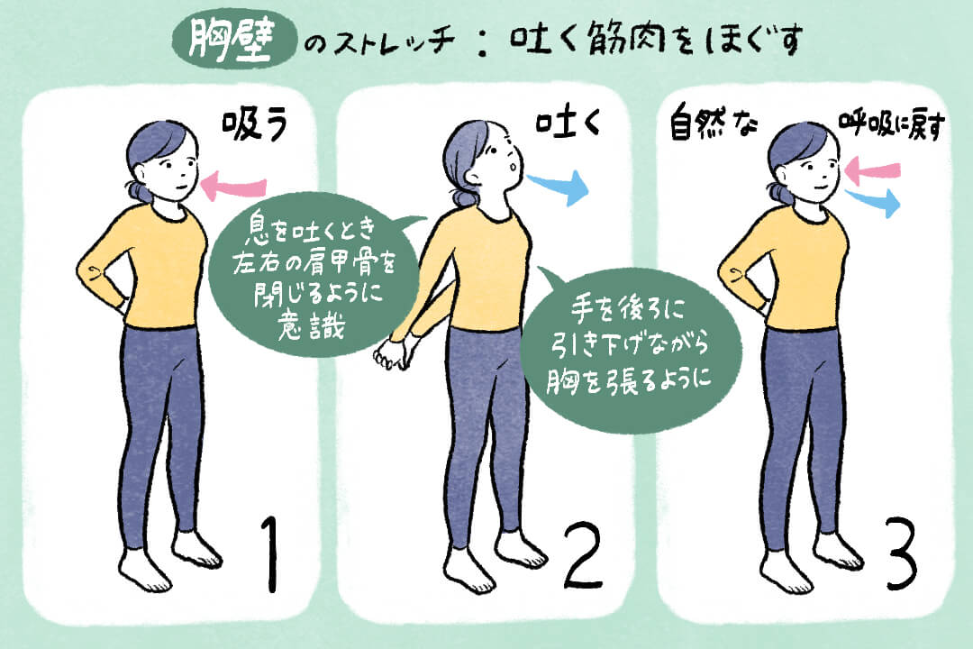 20代から衰える!?ストレッチで「呼吸筋」を鍛えよう！