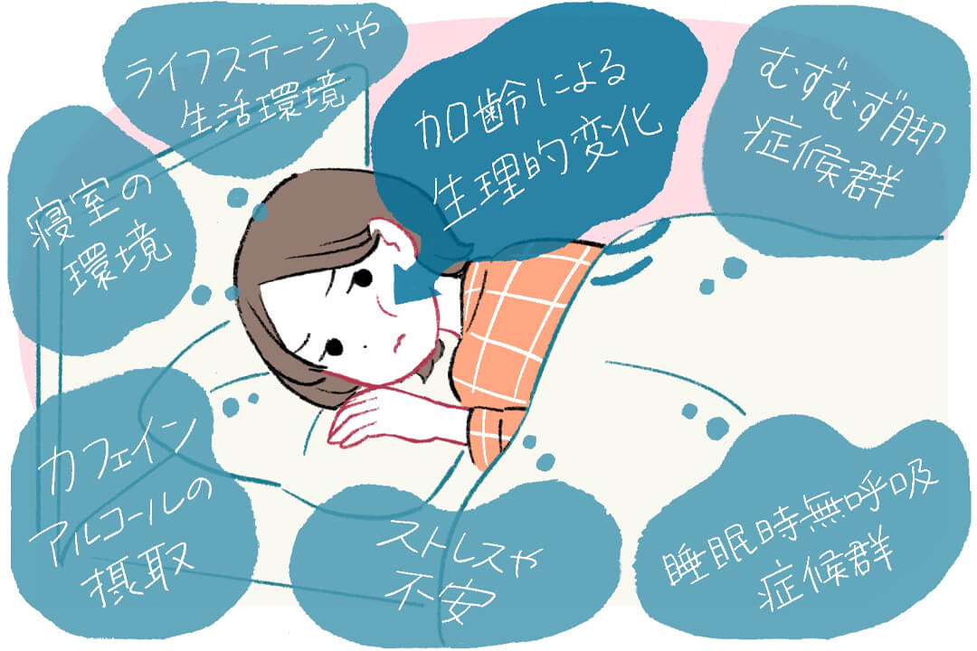 夜中に何度も目が覚める…中途覚醒の原因と予防法