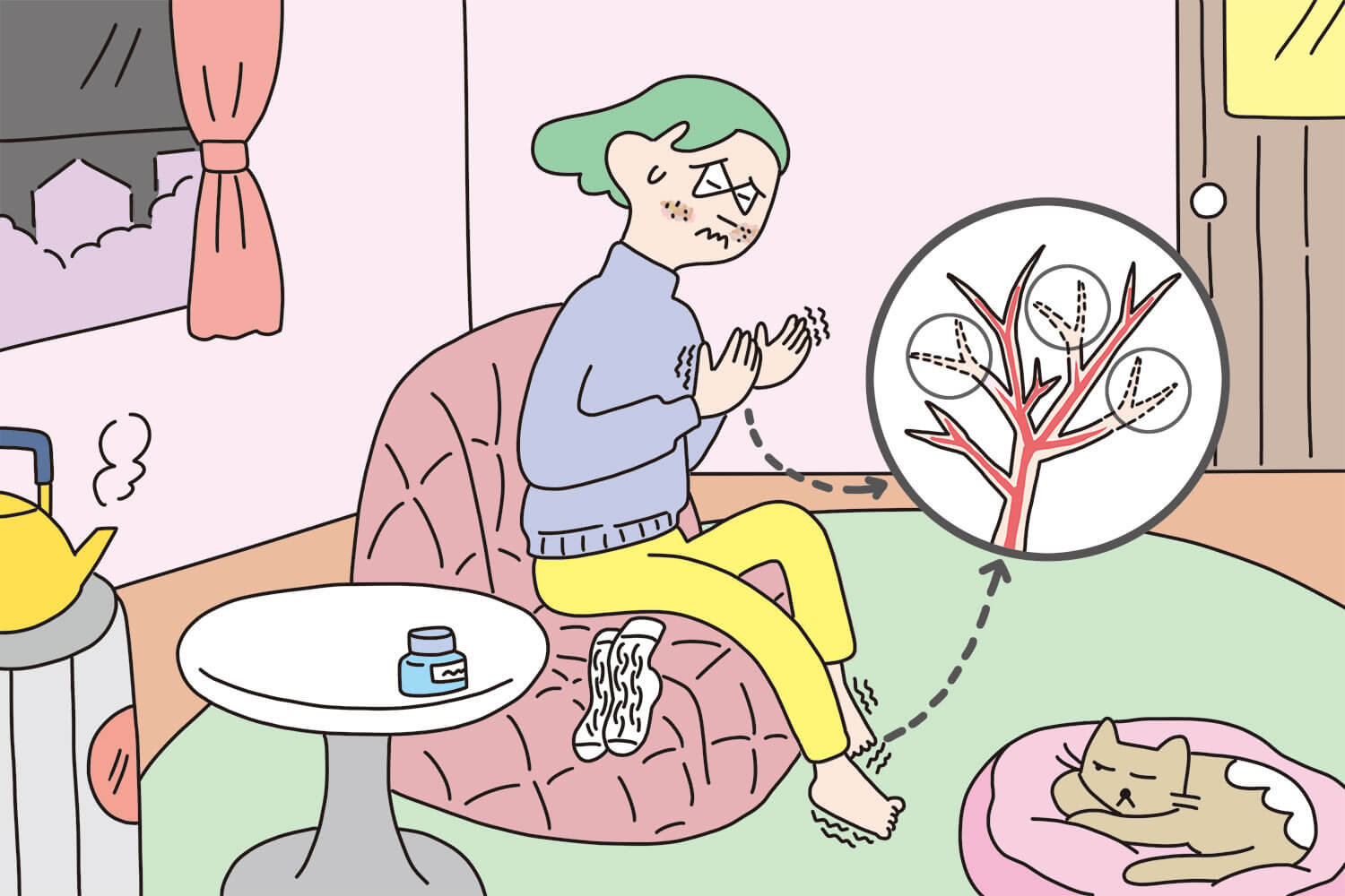 毛細血管が消える!?冷えを招く「ゴースト血管」のサインと対処法