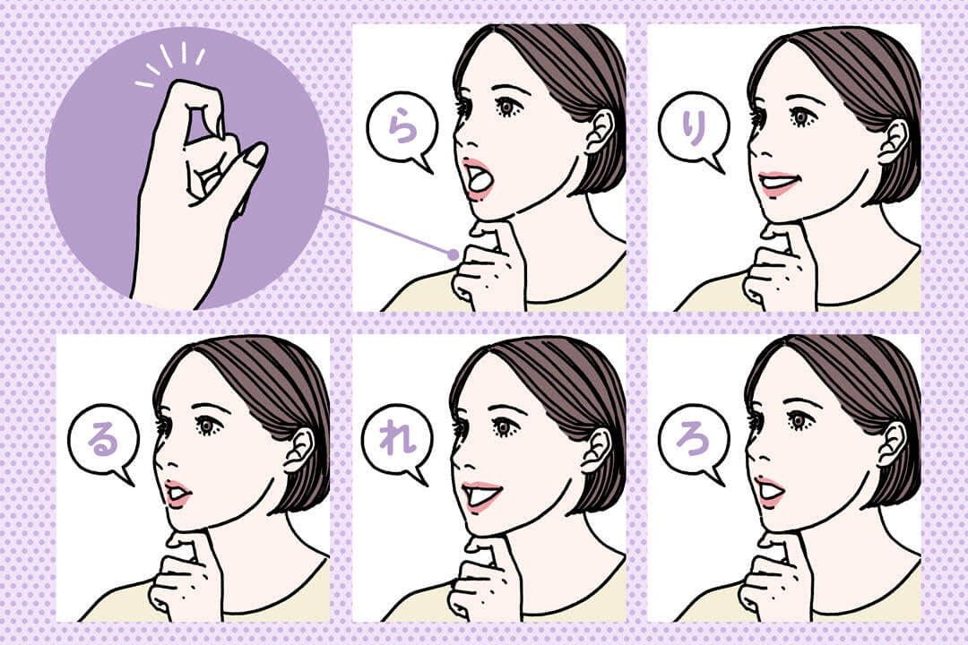 リンパ流しで二重あごをスッキリ