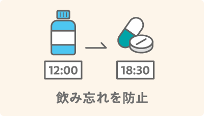 飲み忘れを防止