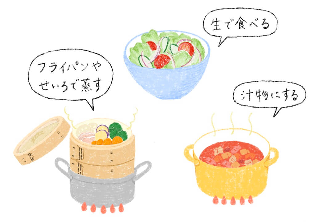 カリウムを効率よく摂取するポイント・料理