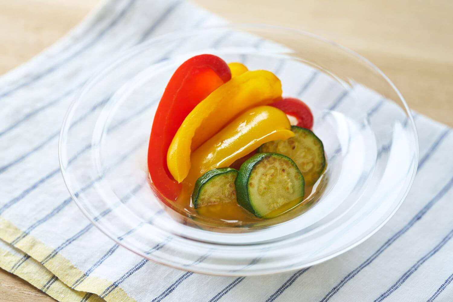 【血糖値や脂質が気になる方におすすめ】焼き夏野菜のだし漬け